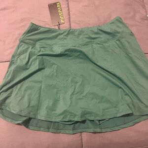 PINSpark Teal Women's Skater Skirt